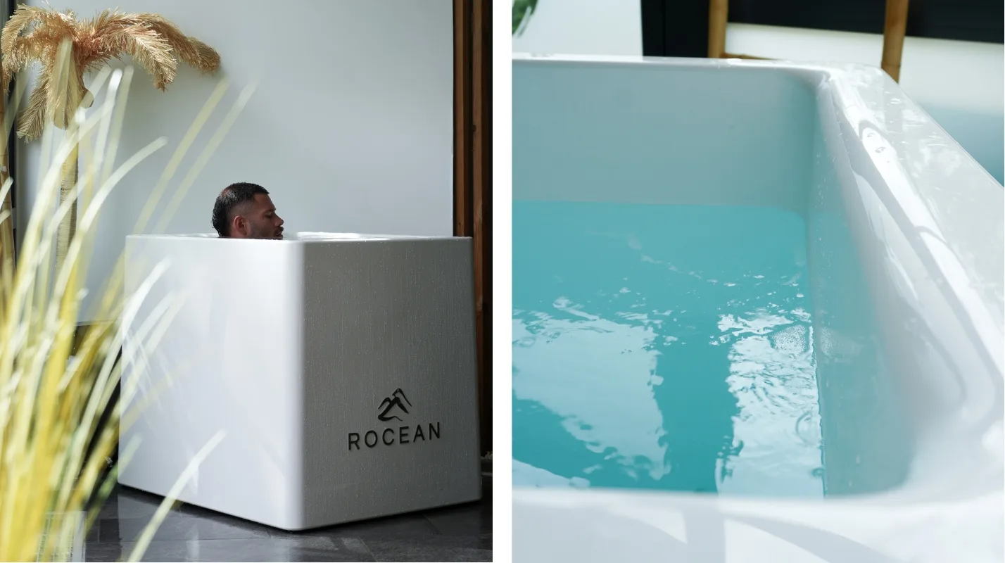 Rocean Box integrated cold plunge installation